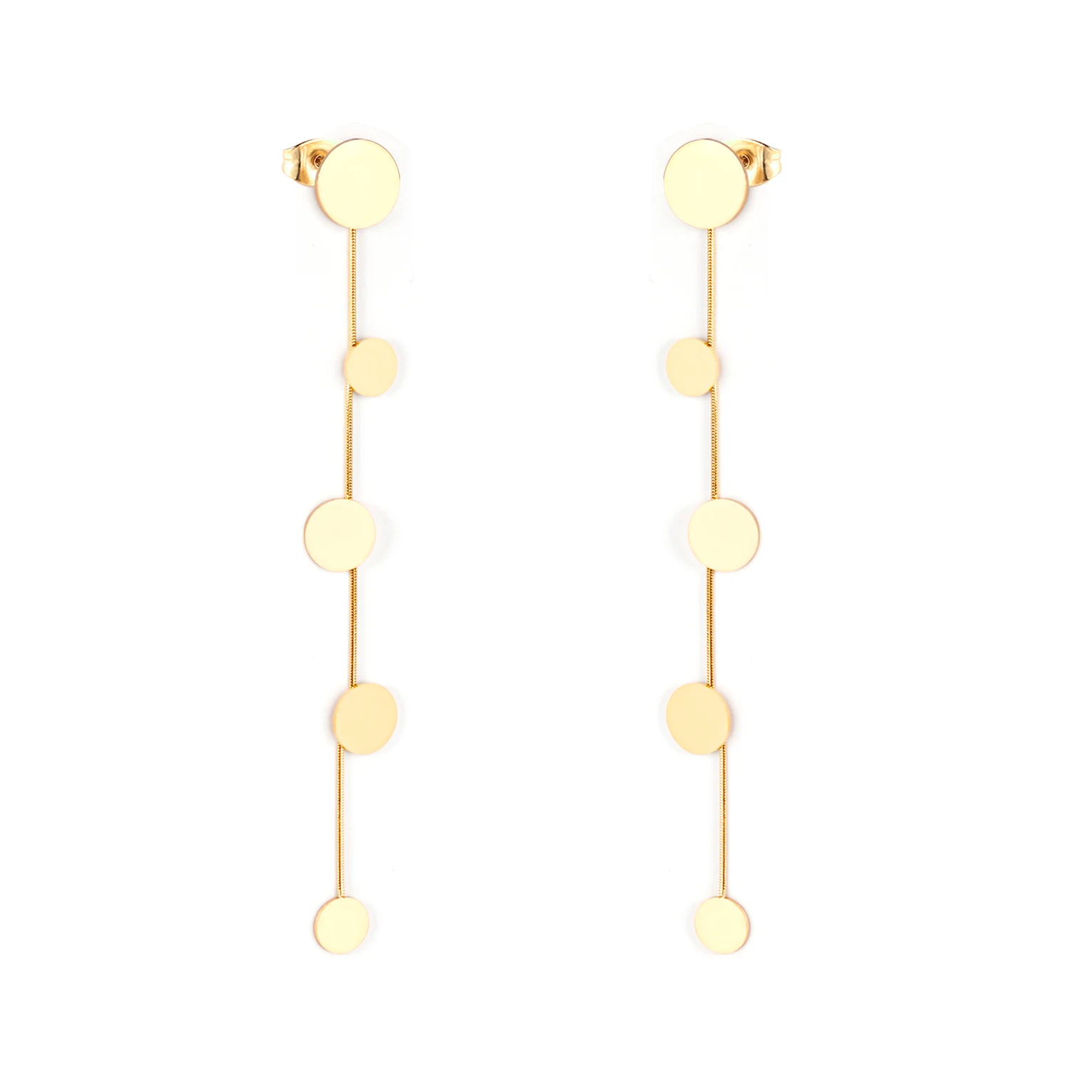 Unique Design Luxury Chain Gold Plated Drop Earrings Stainless Steel Wedding Party Cheap Fashion Jewelry For Women, Gold/steel
Unique Design Luxury Chain Gold Plated Drop Earrings Stainless Steel Wedding Party Cheap Fashion Jewelry For Women, Gold/steel