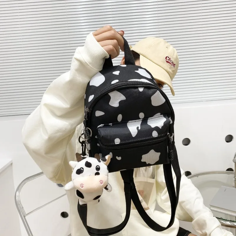 2021 New Cow Print Logo Girls School Backpack Waterproof Cute Mini Small backpack For kids, Black
2021 New Cow Print Logo Girls School Backpack Waterproof Cute Mini Small backpack For kids, Black