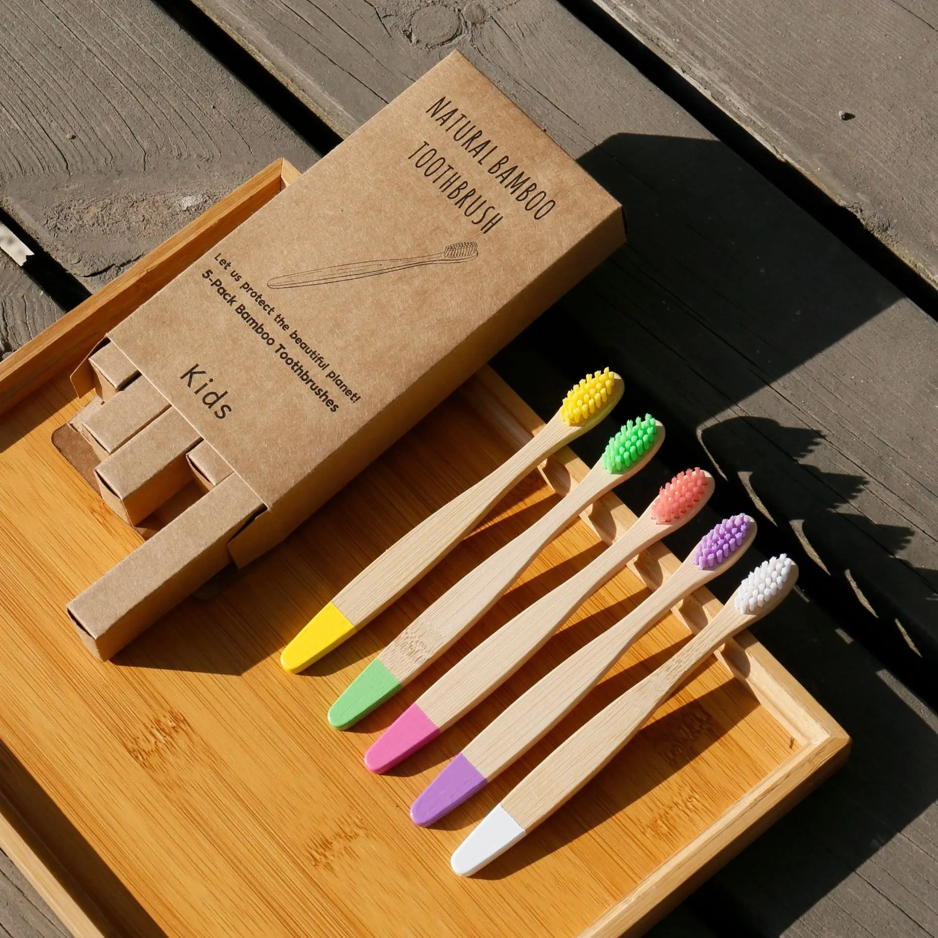 5pcs 10 pcs set Custom Hotel Travel Eco Friendly Wood ToothBrush Bristle Bamboo Toothbrush Set For Kids, Colorful
5pcs 10 pcs set Custom Hotel Travel Eco Friendly Wood ToothBrush Bristle Bamboo Toothbrush Set For Kids, Colorful