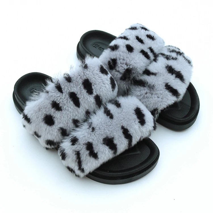 Comfortable Rainbow Furry Slippers For Women Double Strap Fur Slides, 6 colors as picture
Comfortable Rainbow Furry Slippers For Women Double Strap Fur Slides, 6 colors as picture