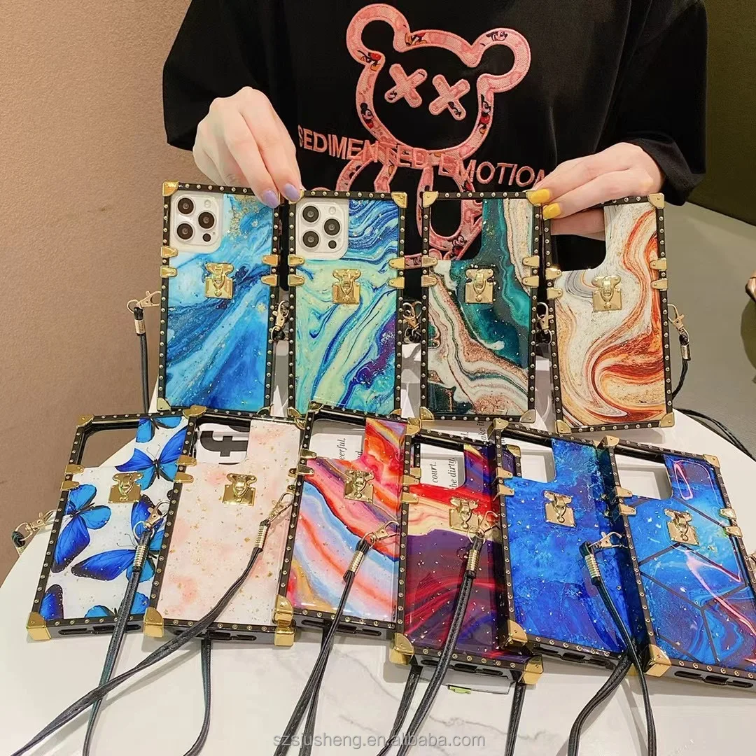 Wholesale customized high quality four-corner anti-drop mobile phone case for iPhone13 ladies square metal strap lanyard 11pro, 10 colors
Wholesale customized high quality four-corner anti-drop mobile phone case for iPhone13 ladies square metal strap lanyard 11pro, 10 colors