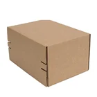 Custom packaging shipping mailer corrugated carton box with zipper opening