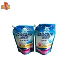 Aluminium foil packaging bag stand up spout pouch for liquid detergent