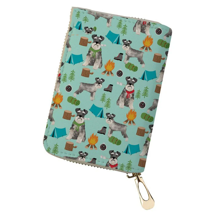 Custom Schnauzer Cartoon Pattern Leather Wallet Id Card Badge Holder Sublimation Minimalist Card Holder Wallet, Customized color
Custom Schnauzer Cartoon Pattern Leather Wallet Id Card Badge Holder Sublimation Minimalist Card Holder Wallet, Customized color