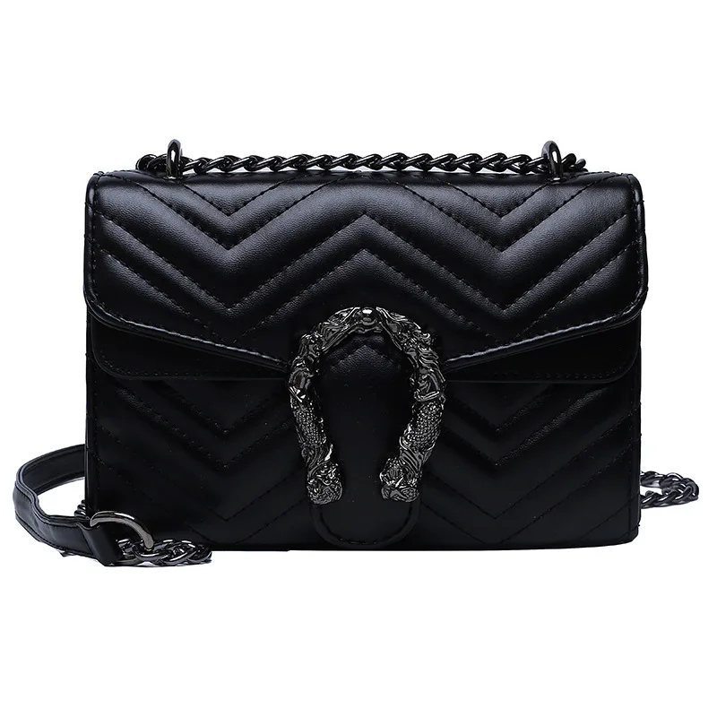 Hot sale Quilted Designer Crossbody Bag with Chain Strap, Women Pu Shoulder Bag Vintage leather Clutch Handbag (Black)
Hot sale Quilted Designer Crossbody Bag with Chain Strap, Women Pu Shoulder Bag Vintage leather Clutch Handbag (Black)