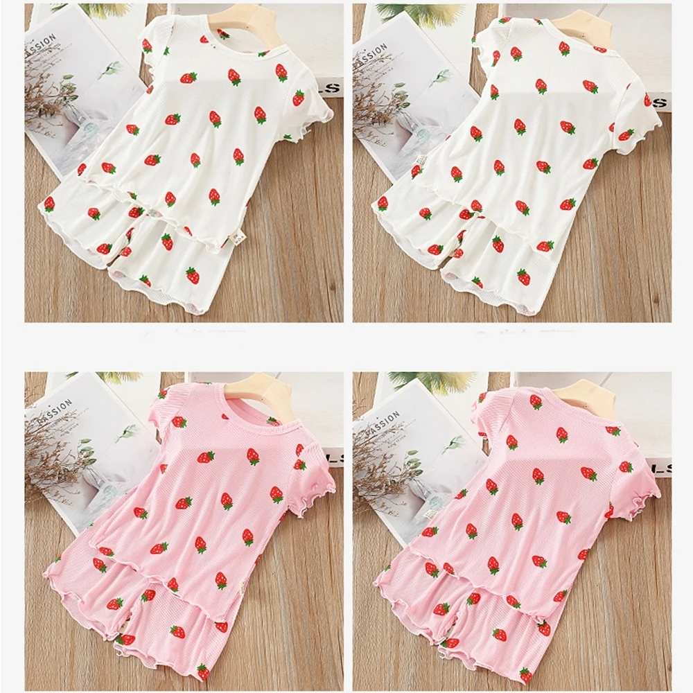 2020 New Baby Clothes Girl Summer Sets Cotton Casual Short Sleeve Strawberry Printed T-shirt Tops + Shorts 2 PICS Set for 0-6Y
2020 New Baby Clothes Girl Summer Sets Cotton Casual Short Sleeve Strawberry Printed T-shirt Tops + Shorts 2 PICS Set for 0-6Y