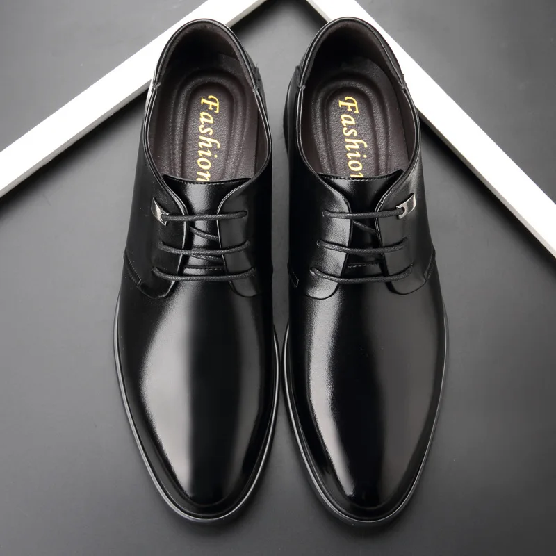 2020 Mens Designer Men Breathable Man Dress Shoes Leather Black Wedding Shoes Business Style Lace-Up Spring/Autumn 
2020 Mens Designer Men Breathable Man Dress Shoes Leather Black Wedding Shoes Business Style Lace-Up Spring/Autumn