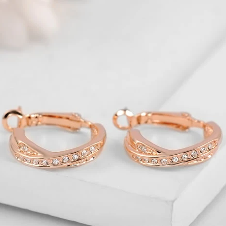 PandaHall Real Rose Gold Plated 001_Crystal Alloy Austrian Crystal Hoop Earrings
PandaHall Real Rose Gold Plated 001_Crystal Alloy Austrian Crystal Hoop Earrings