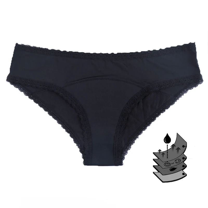 Plus size women's breathable cotton incontinence menstrual panties leak proof period underwear
Plus size women's breathable cotton incontinence menstrual panties leak proof period underwear