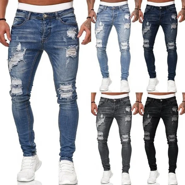 DLL 1990 New arrival casual ripped long denim pant slim fashion street style fall men jean pants, As picture or customized make
DLL 1990 New arrival casual ripped long denim pant slim fashion street style fall men jean pants, As picture or customized make