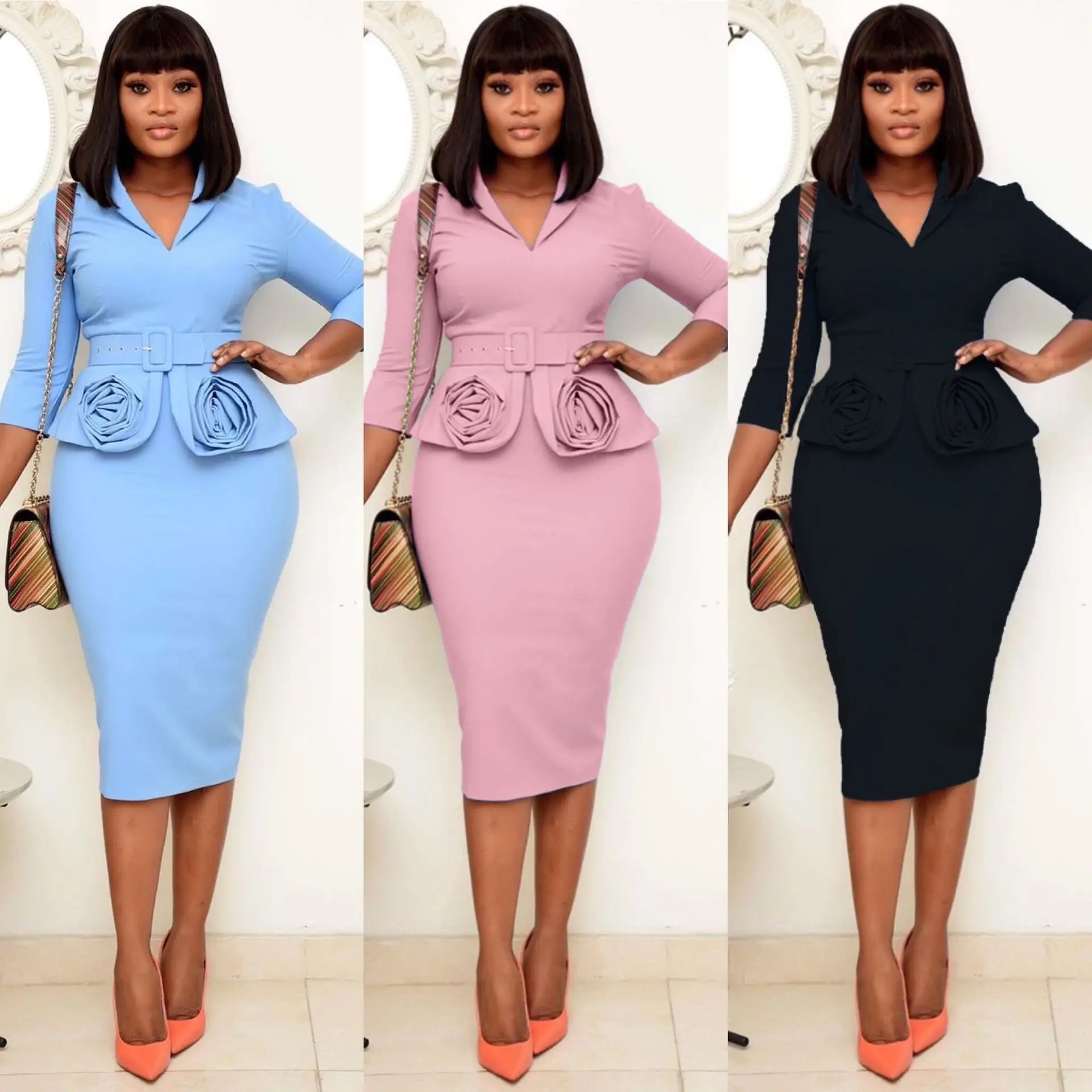 2021 New Arrivals women's career Dresses Women Half Sleeve Bodycon Casual Dress Woman Office Lady Elegant Like Two Pieces Suits
2021 New Arrivals women's career Dresses Women Half Sleeve Bodycon Casual Dress Woman Office Lady Elegant Like Two Pieces Suits