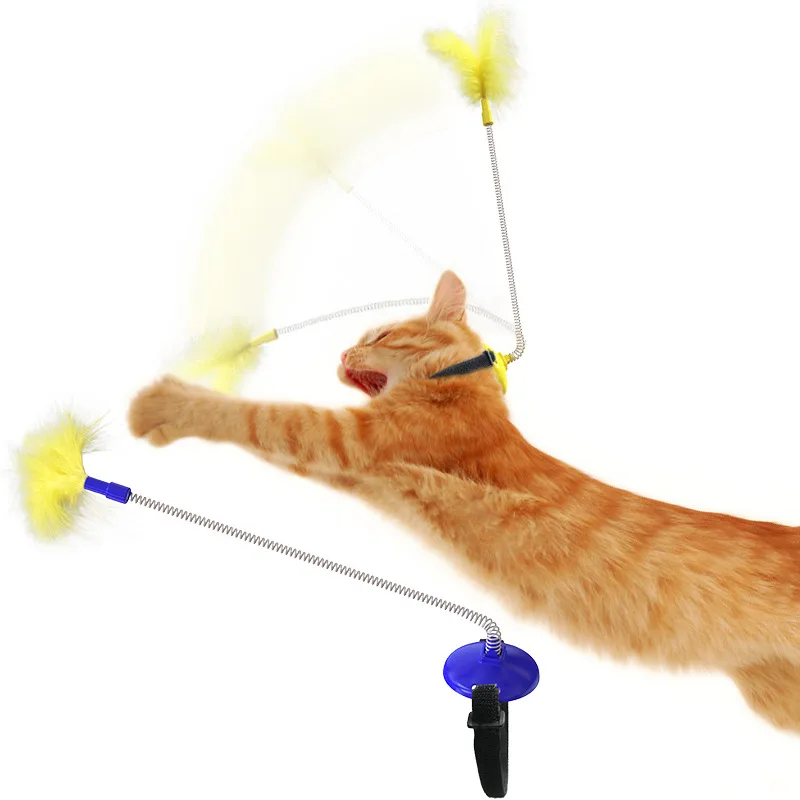 Hot Amazon Tumbler Self-help Fashion Halter Cat Stick Pet Supplies Toys With Feather, Pink, green, black, yellow and blue
Hot Amazon Tumbler Self-help Fashion Halter Cat Stick Pet Supplies Toys With Feather, Pink, green, black, yellow and blue