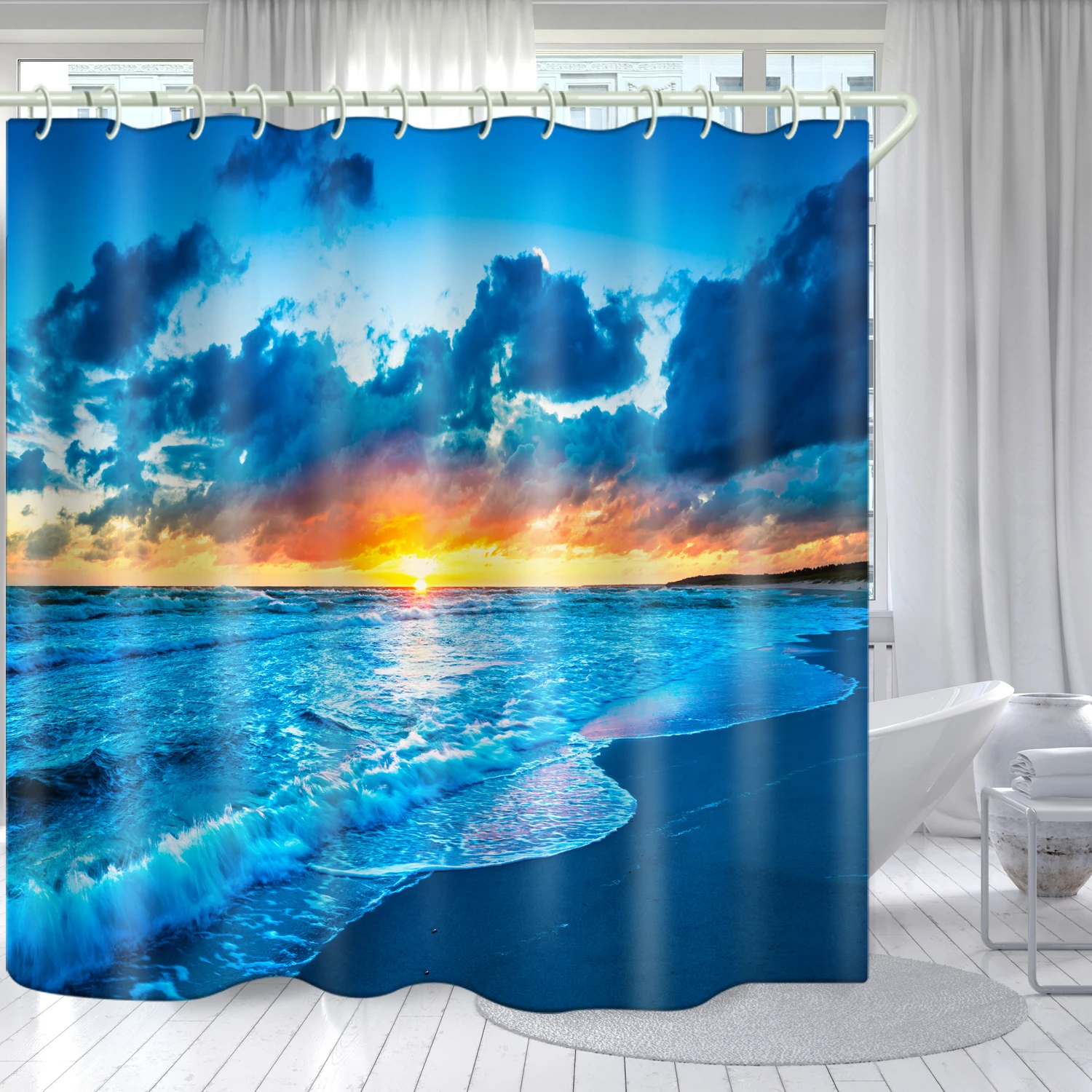 3-5 days shipping beach twilight series bathroom waterproof shower curtain custom printed shower curtain decorative curtain, Picture
3-5 days shipping beach twilight series bathroom waterproof shower curtain custom printed shower curtain decorative curtain, Picture