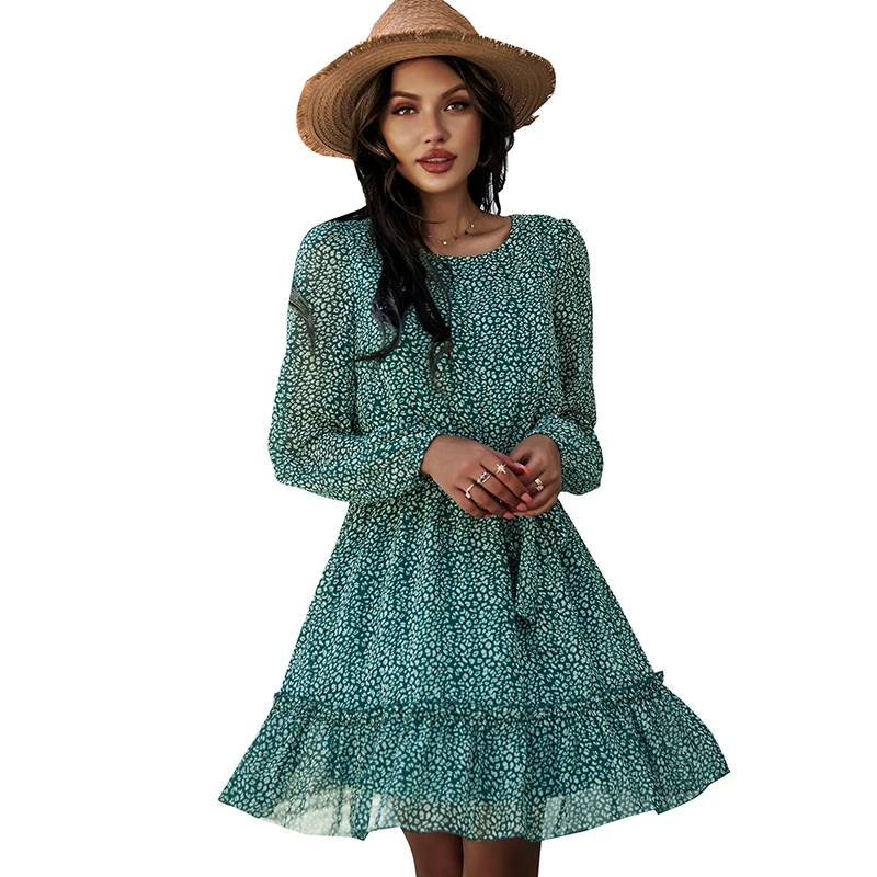 Latest Design Floral Dress Women Western Dresses Casual Wear Long Sleeve Summer Dress
Latest Design Floral Dress Women Western Dresses Casual Wear Long Sleeve Summer Dress