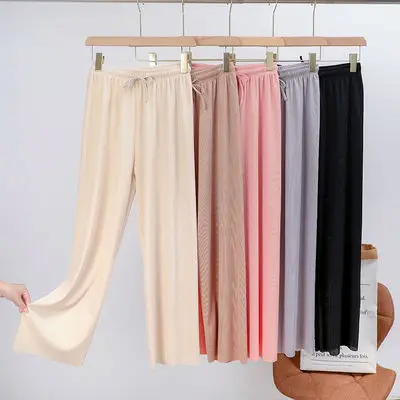 Soft Comfort Women Pants 2021 New High Waist Casual Summer Slacks Pants Women Ice Silk Ankle-Length Long Trousers Female Slacks
Soft Comfort Women Pants 2021 New High Waist Casual Summer Slacks Pants Women Ice Silk Ankle-Length Long Trousers Female Slacks