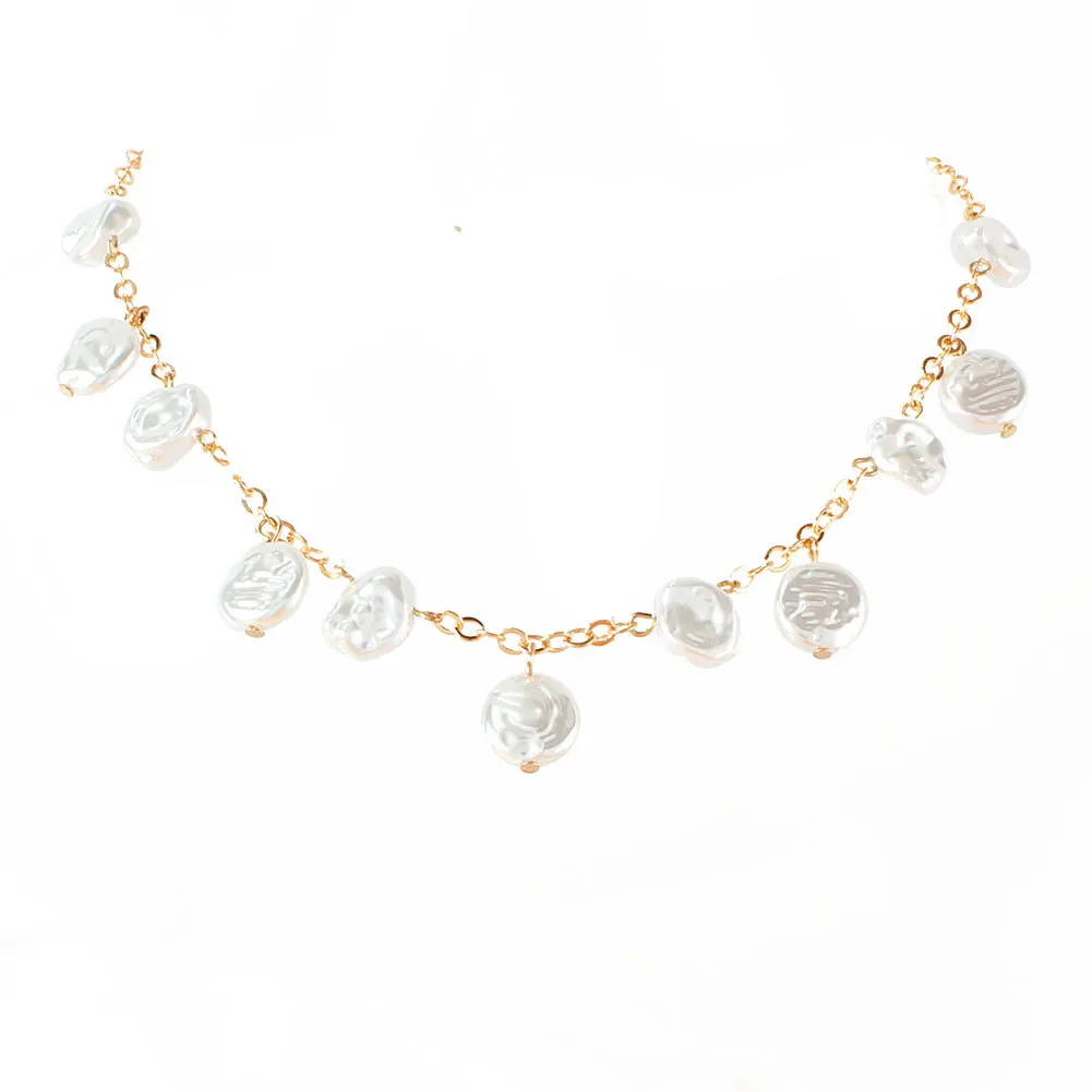 New Arrive Trendy Minimalist Jewelry Choker Necklace 2021 Bohemian Style Charm Gold Irregular Pearl Necklace Jewelry Women
New Arrive Trendy Minimalist Jewelry Choker Necklace 2021 Bohemian Style Charm Gold Irregular Pearl Necklace Jewelry Women
