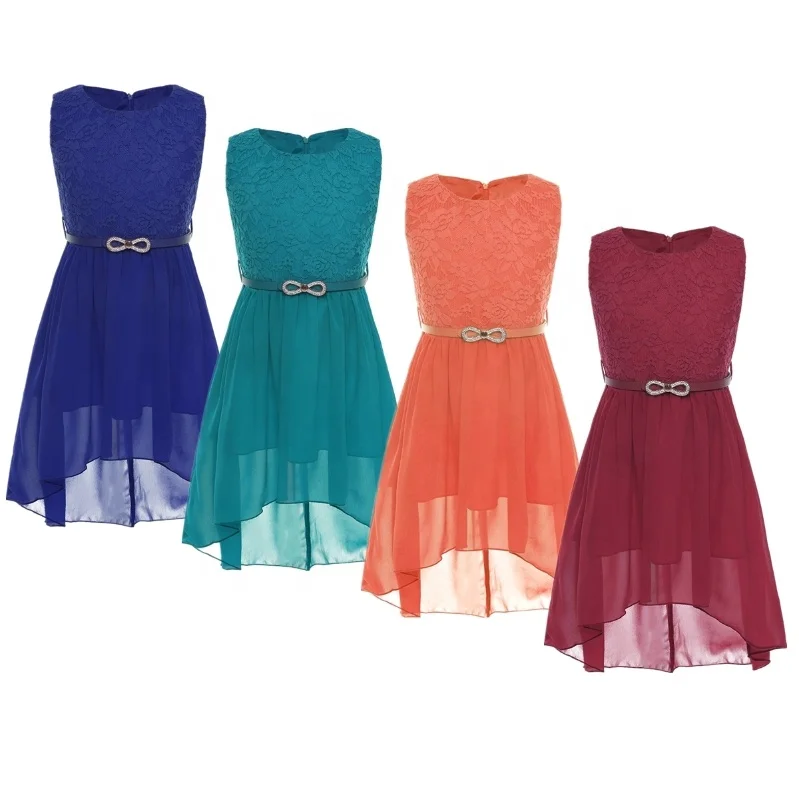 Kids Girls Chiffon Lace Floral Sleeveless Flower Girl Dress with Belt Princess Wedding Birthday Party Dress
Kids Girls Chiffon Lace Floral Sleeveless Flower Girl Dress with Belt Princess Wedding Birthday Party Dress