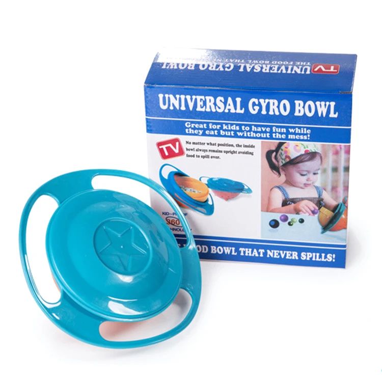 Baby Bowl 360 Degree Rotation Spill Resistant universal Gyro Bowl with Lid For Toddler Baby Kids Children, Blue/green/pink
Baby Bowl 360 Degree Rotation Spill Resistant universal Gyro Bowl with Lid For Toddler Baby Kids Children, Blue/green/pink