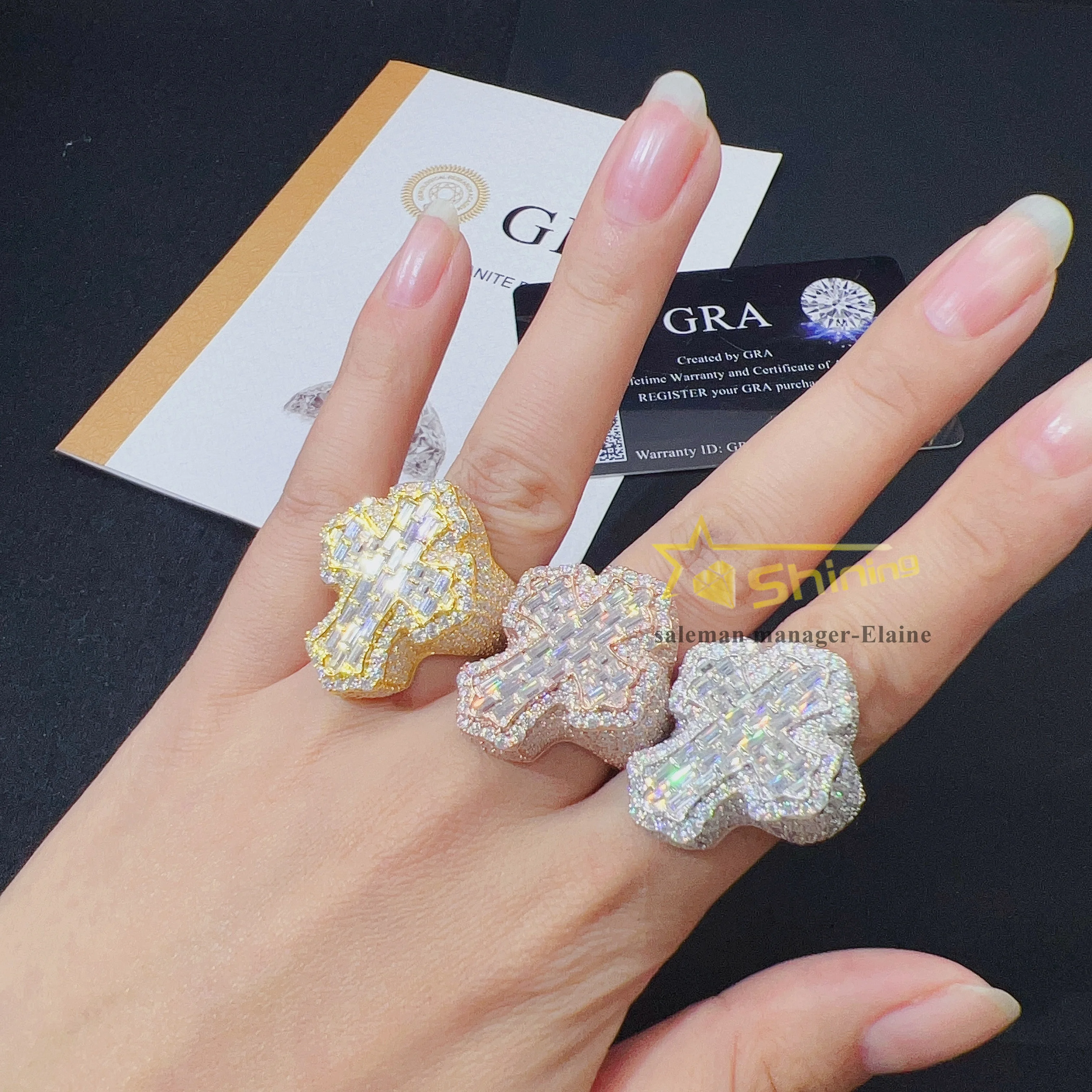 Fashion hip hop fine jewelry new design silver 925 vvs moissanite iced out diamond cross ring
Fashion hip hop fine jewelry new design silver 925 vvs moissanite iced out diamond cross ring