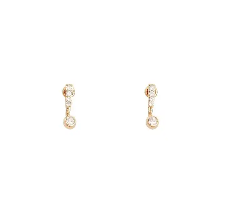 Ins small and exquisite micro-inlaid zircon earrings cute exclamation point earrings 925 silver post Korea earrings wholesale
Ins small and exquisite micro-inlaid zircon earrings cute exclamation point earrings 925 silver post Korea earrings wholesale