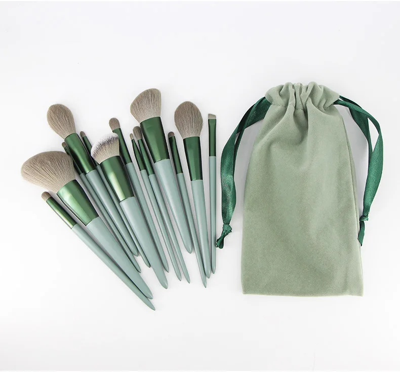 Feiyan 13pcs green premium wood brand synthetic hair high quality custom soft brush makeup
Feiyan 13pcs green premium wood brand synthetic hair high quality custom soft brush makeup