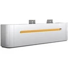Big size Custom Modern Wood Led Hotel White front table Reception Desk for Sale