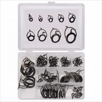 

85pcs/box Fishing Rod Guide Ring Set Stainless Steel Guide Tip Eyes In Box Wire Loop Fishing Rod Accessories