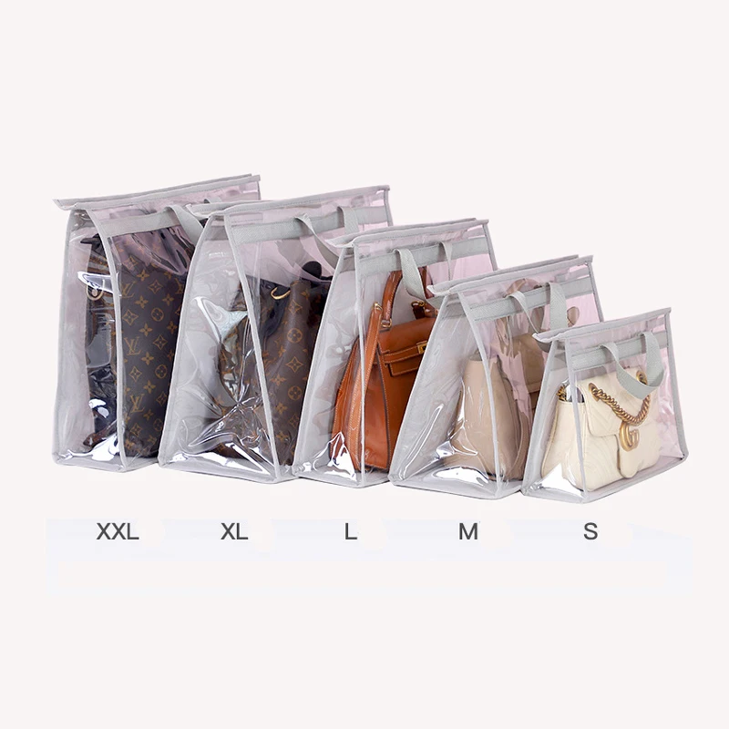 Different sizes ladies waterproof PVC dust bags for handbags,zip lock transparent purse dust bag with handles, 3 colors
Different sizes ladies waterproof PVC dust bags for handbags,zip lock transparent purse dust bag with handles, 3 colors