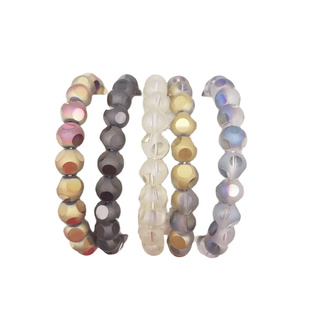 2020 Customized Cut Faceted Round Glass Beads Half Rainbow Coated Elastic Bracelet, Multiple
2020 Customized Cut Faceted Round Glass Beads Half Rainbow Coated Elastic Bracelet, Multiple