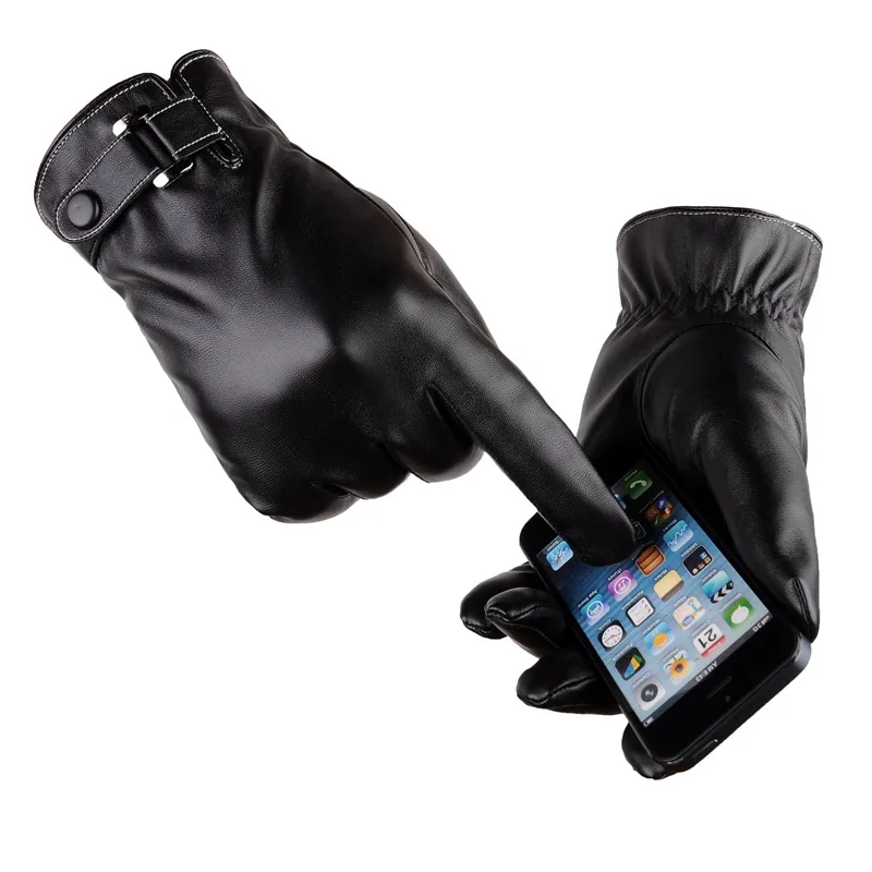 Motorcycle Men's Touch Screen Gloves Washed Leather PU Plus Velvet Warm Ladies Couple Riding Gloves, 4 colors available 
Motorcycle Men's Touch Screen Gloves Washed Leather PU Plus Velvet Warm Ladies Couple Riding Gloves, 4 colors available