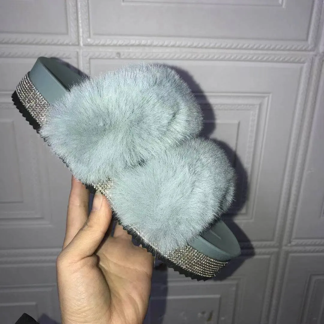Fashion new women home sandals summer ladies rhinestone furry flip flops platform fur slippers, Black,white,pink,yellow,blue,red,gold
Fashion new women home sandals summer ladies rhinestone furry flip flops platform fur slippers, Black,white,pink,yellow,blue,red,gold