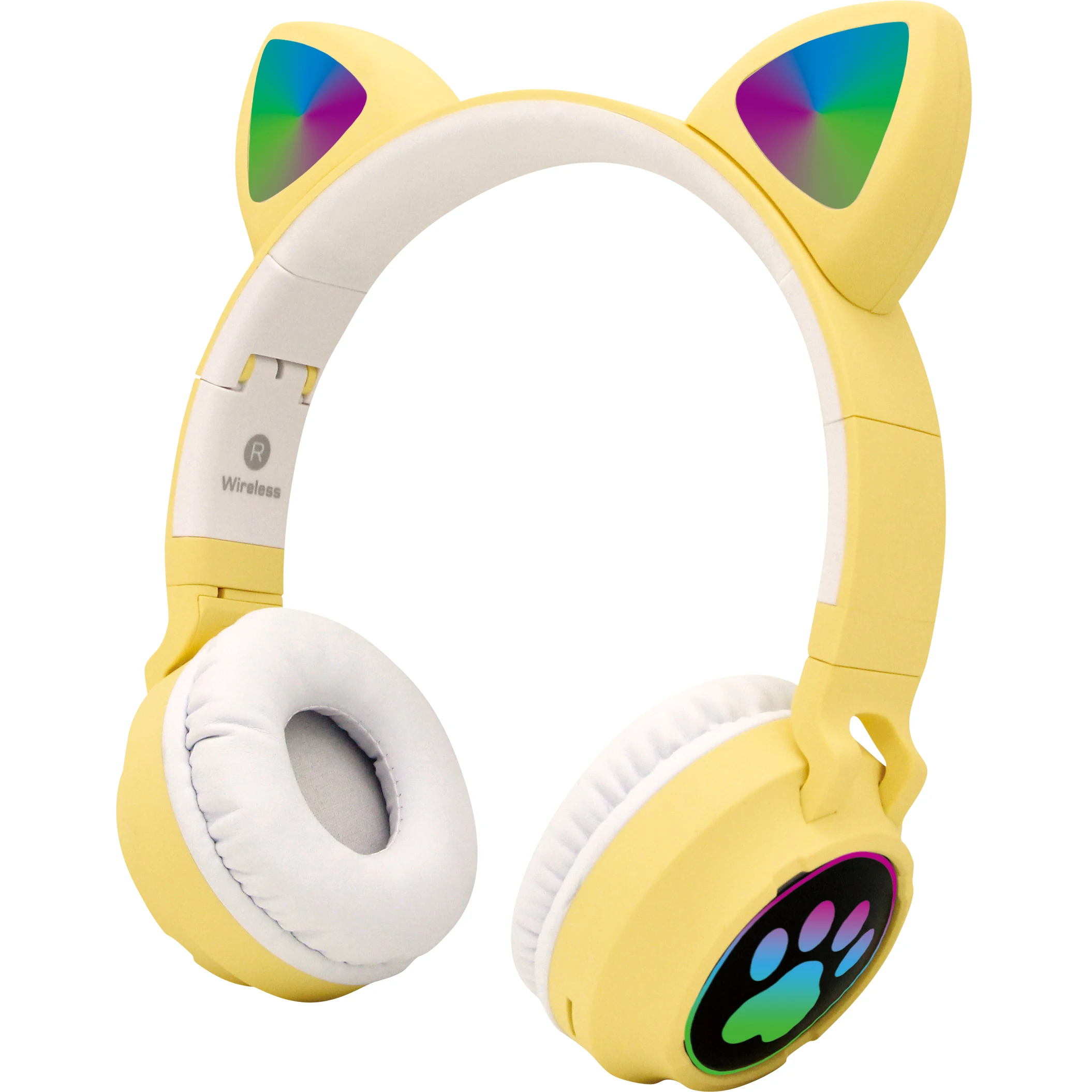 Cute Cat Wireless Headphones Headset Foldable Stereo Headphone Gaming Earphones with Microphone For PC Mobile phone, White purple black blue pink yellow green
Cute Cat Wireless Headphones Headset Foldable Stereo Headphone Gaming Earphones with Microphone For PC Mobile phone, White purple black blue pink yellow green