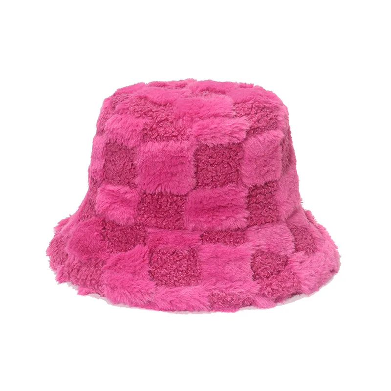 Plaid Winter Solid Bucket Hats Fleece Women Plush Cap Warm Soft Adjustable Fisherman Hat
Plaid Winter Solid Bucket Hats Fleece Women Plush Cap Warm Soft Adjustable Fisherman Hat