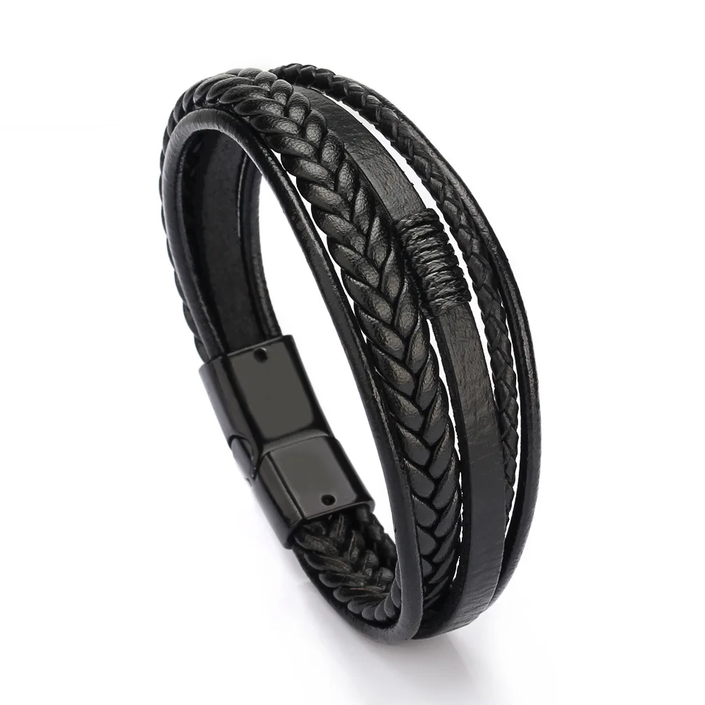 Multi-layers Handmade Braided Genuine Leather Bracelet For Men Fashion Bangles Gifts
Multi-layers Handmade Braided Genuine Leather Bracelet For Men Fashion Bangles Gifts