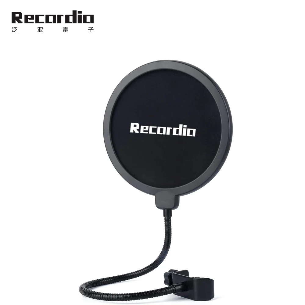 GAZ-BF8 Studio Professional Gooseneck Double Layer Microphone Mic Pop Filter For Mics, Black
GAZ-BF8 Studio Professional Gooseneck Double Layer Microphone Mic Pop Filter For Mics, Black