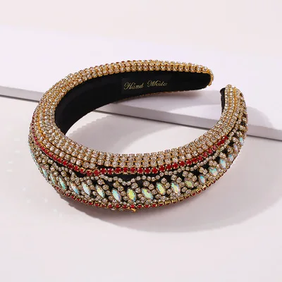 Baroque Vintage Full Rhinestone Crystal Head Hoop Colored Diamond Head Buckle Headbands for Women
Baroque Vintage Full Rhinestone Crystal Head Hoop Colored Diamond Head Buckle Headbands for Women