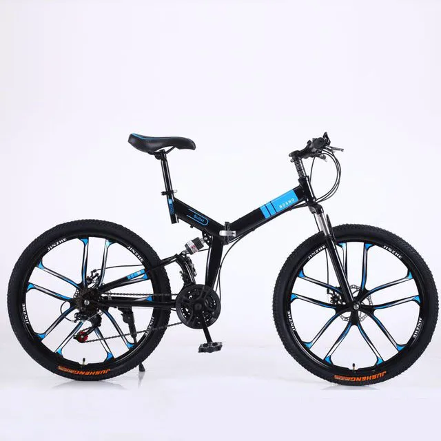 24 / 26 inch front and rear double disc brakes Shockproof folding mountain bike, White/red/black/silver
24 / 26 inch front and rear double disc brakes Shockproof folding mountain bike, White/red/black/silver