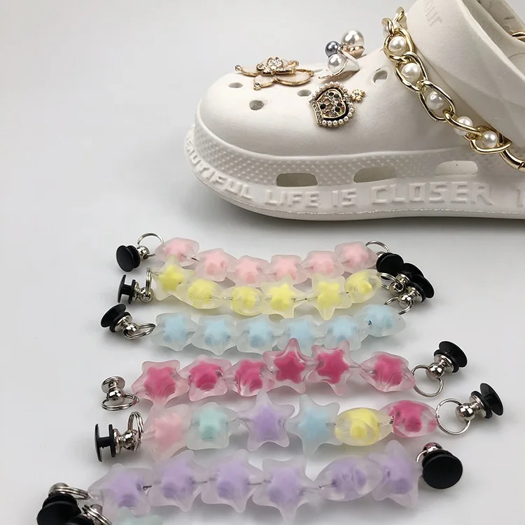 XILIANGFEIZI Fashion Star Metal Clog Accessories Plastic Women Hole Sandal Charm Hot Selling Shoe Chain Buckle
XILIANGFEIZI Fashion Star Metal Clog Accessories Plastic Women Hole Sandal Charm Hot Selling Shoe Chain Buckle