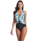 Beautiful Womans Black One Piece Floral Print Summer Bikini Swimwear 2018