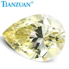 The Diamond Cut Cubic Zirconia MN Color 6A Grade Pear Shape Cubic Zirconia Artificial Loose Gemstones