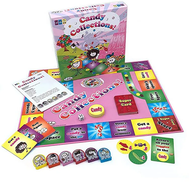 Game Board Free Sample Wholesale Custom Manufacturer Board Kids Family Table play fun candy collections board game
Game Board Free Sample Wholesale Custom Manufacturer Board Kids Family Table play fun candy collections board game