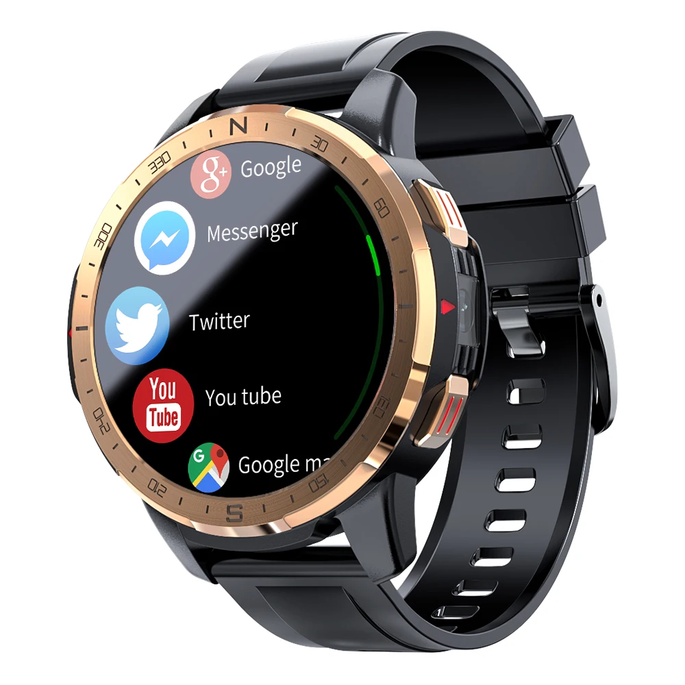 

New LOKMAT APPLLP 7 4G Smart Watch 4GB RAM 128GB ROM 4G SIM Card WIFI GPS Android Men Heart Rate Blood Oxygen Smartwatch 2022