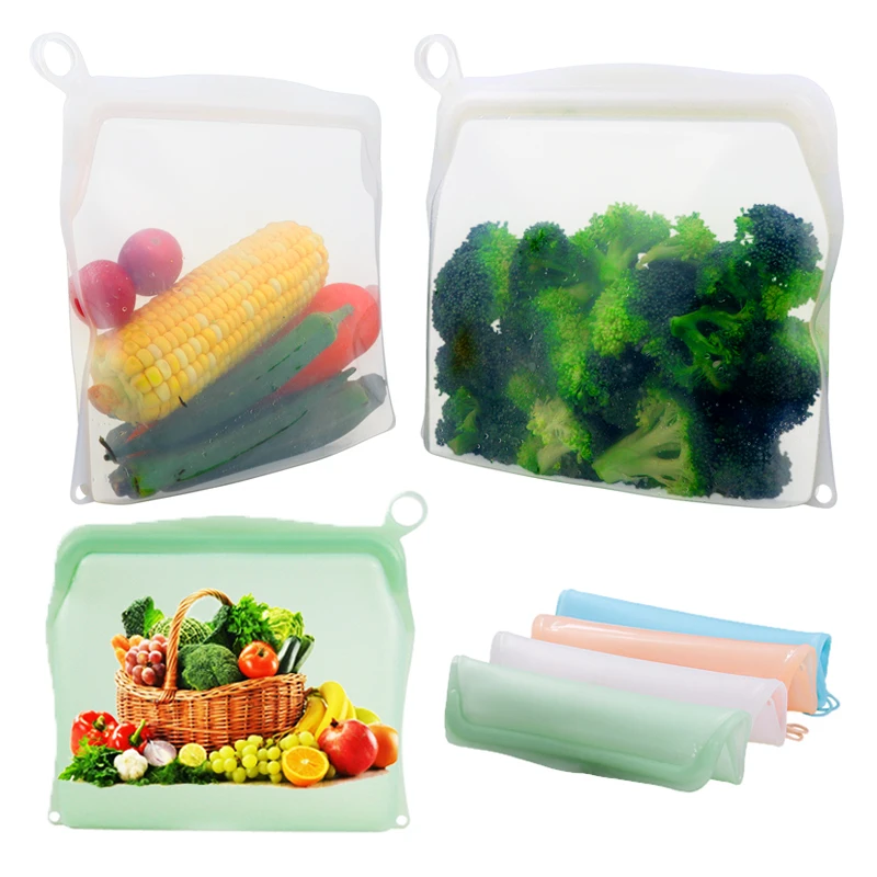 BSCI Factory Collapsible Standing Up Leakproof Reusable Vacuum Sealer Silicone Food Storage Bags For Fresh Preservation, Green,orange,blue,white and customized colors
BSCI Factory Collapsible Standing Up Leakproof Reusable Vacuum Sealer Silicone Food Storage Bags For Fresh Preservation, Green,orange,blue,white and customized colors