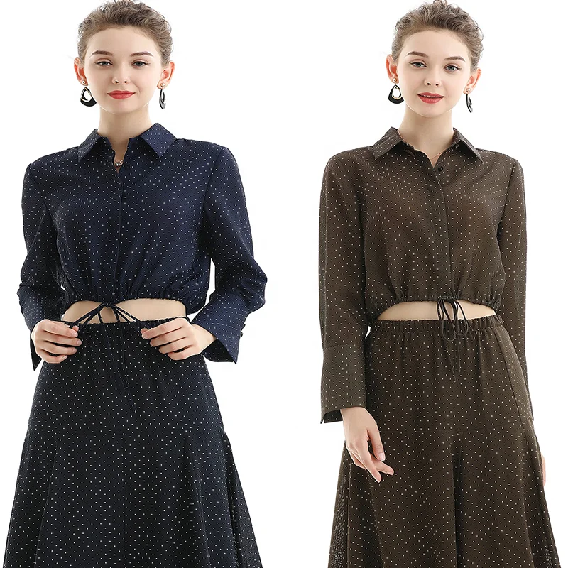 T060-2 Raglan sleeve casual blouse female new tops dots print long sleeve women shirt turn-down collar popular series
T060-2 Raglan sleeve casual blouse female new tops dots print long sleeve women shirt turn-down collar popular series