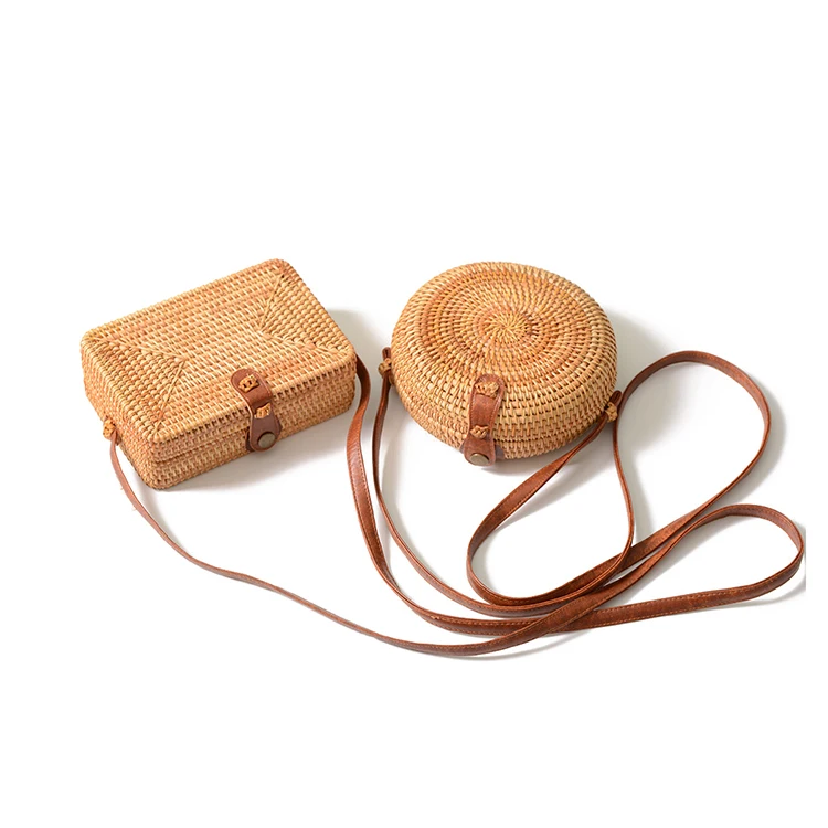 Fashion Handbag Straw Wicker Bag Handmade Round Rattan Bag For Lady
Fashion Handbag Straw Wicker Bag Handmade Round Rattan Bag For Lady