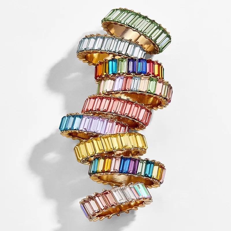 Hot Style Colored Gemstone Jewelry Couple Rings Personality Fashion Geometric Cocktail Ring Jewelry
Hot Style Colored Gemstone Jewelry Couple Rings Personality Fashion Geometric Cocktail Ring Jewelry