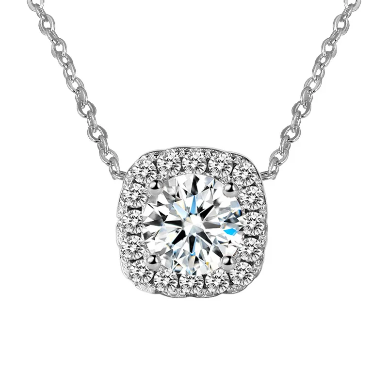 Simple Square Shining Diamond Edge Women's Necklace Pendant Set Combination Gold Plated Wholesale, White
Simple Square Shining Diamond Edge Women's Necklace Pendant Set Combination Gold Plated Wholesale, White