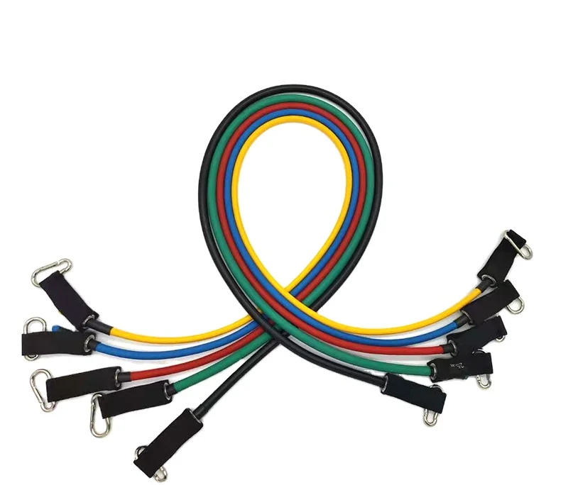Wholesale Pull Rope Elastic Body Stretching Stackable Gym Workout Exercise Bands Fitness 11 pcs Resistance Bands Set, Can be customized
Wholesale Pull Rope Elastic Body Stretching Stackable Gym Workout Exercise Bands Fitness 11 pcs Resistance Bands Set, Can be customized