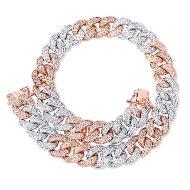 18inch 22inch High Quality Jewelry Hip Hop Diamond Zircon Micro Pave Copper Alloy Cuba Chain Necklace, Plated platinum
18inch 22inch High Quality Jewelry Hip Hop Diamond Zircon Micro Pave Copper Alloy Cuba Chain Necklace, Plated platinum