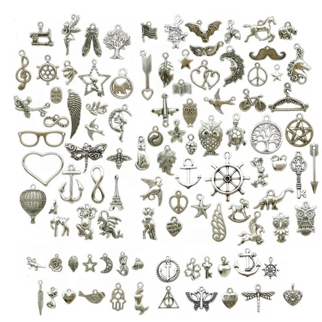 100pcs Tibetan Silver Infusion Heart The Tree of Life Bird Animal Alloy charms Pendant forNecklace Bracelet making
100pcs Tibetan Silver Infusion Heart The Tree of Life Bird Animal Alloy charms Pendant forNecklace Bracelet making